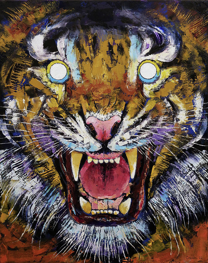 Year of the Tiger Painting by Michael Creese