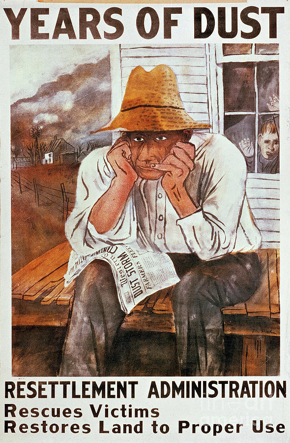 Years Of Dust Poster, 1936 Drawing by Ben Shahn