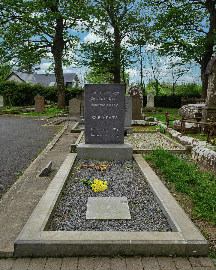 Architecture Photograph - Yeats Grave, Ireland by Mark Llewellyn