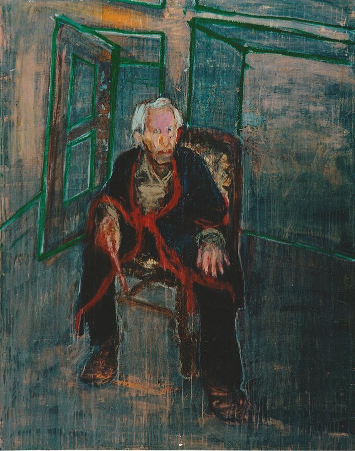 Yehuda Sitting Painting by Galya Tarmu