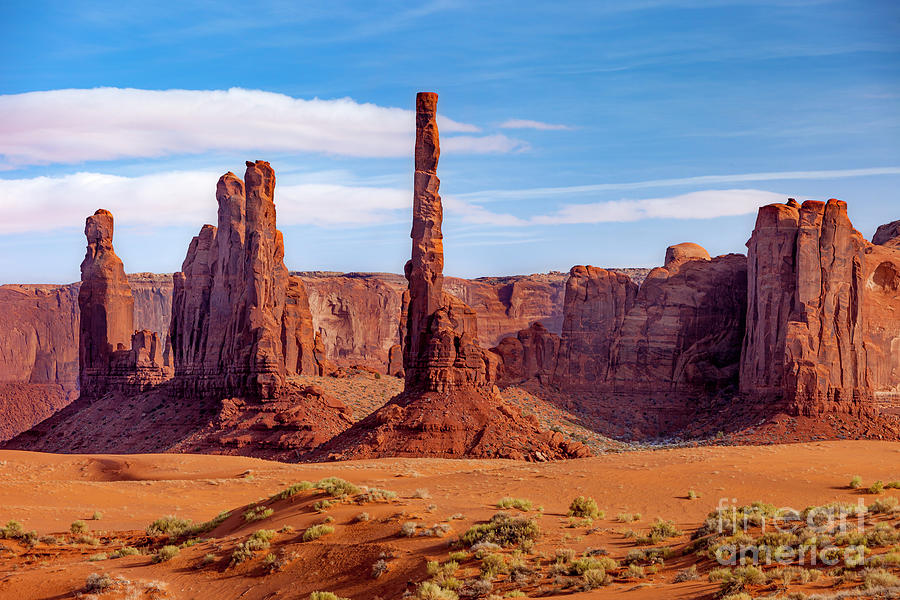 Yei Bei Chi Totem Poles - Monument Valley Photograph by Brian Jannsen