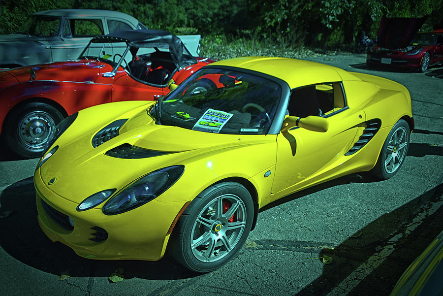 Yellow 2005 Lotus Elise Photograph by Mike Martin