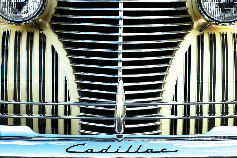 Yellow 40 Cadillac Grill Photograph by Dennis Hedberg