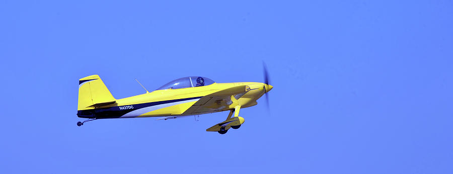 Yellow Airplane Photograph by James C Richardson