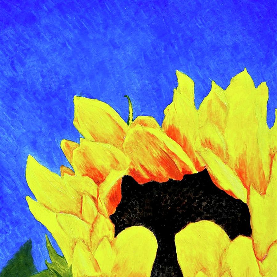 Yellow and Blue Painting by Masha Batkova
