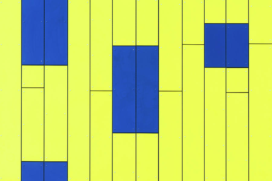 Yellow and Blue Minimalism Photograph by Stuart Allen