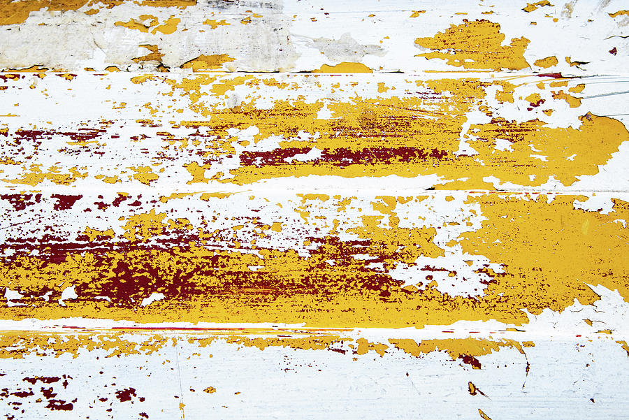 Yellow and white wooden surface textured background. Photograph by Michalakis Ppalis