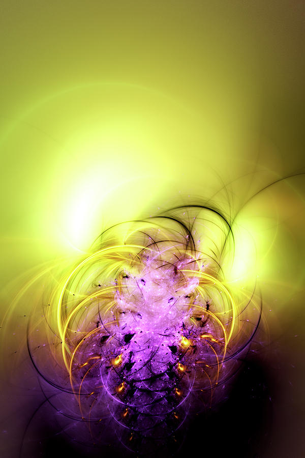 Yellow Backlight Digital Art by Jo Voss