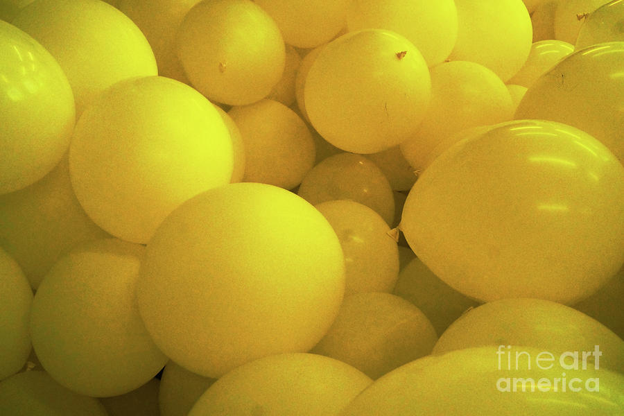 Yellow Balloons 2 Photograph by Rudi Prott