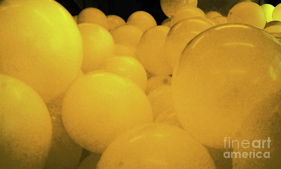 Yellow Balloons 3 Photograph by Rudi Prott