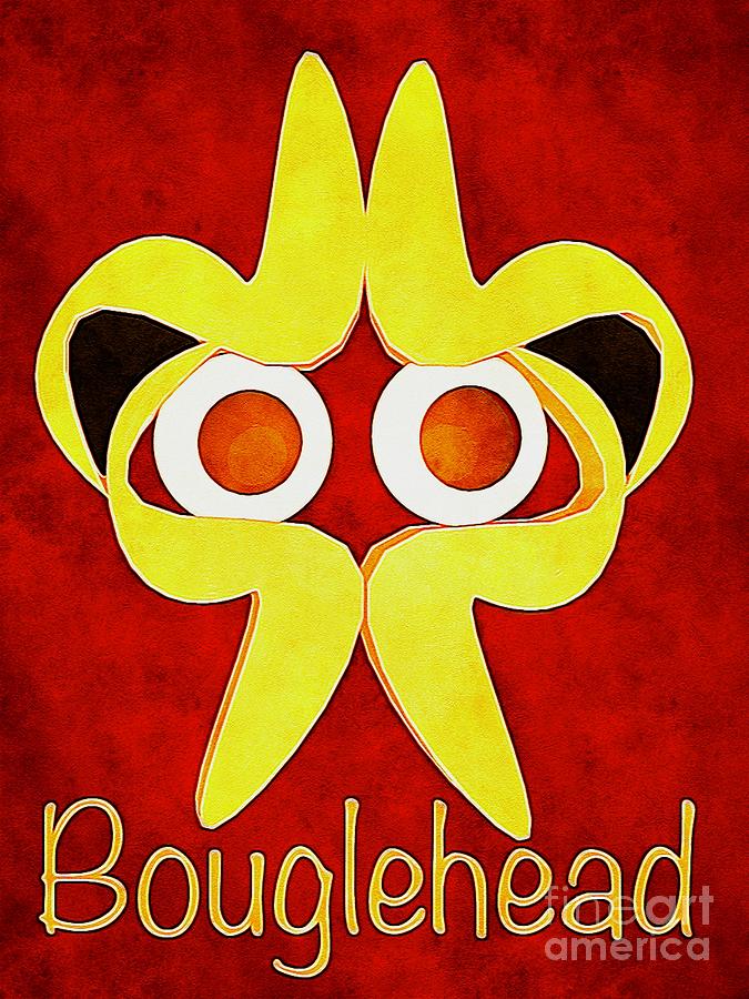 Collectibles Digital Art - Yellow Bouglehead Collectible  by Douglas Brown