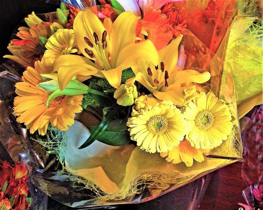 Yellow Bouquet Photograph by Andrew Lawrence