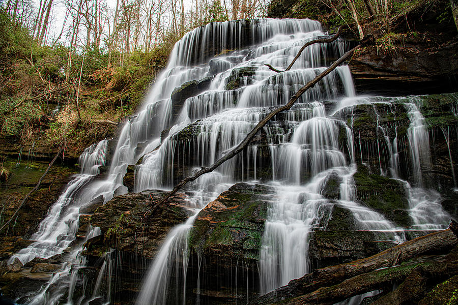 Yellow Branch Falls in South Carolina Photograph by Robert J Wagner
