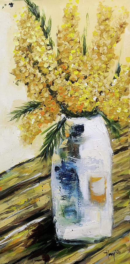 Yellow Bunch Painting by Roxy Rich