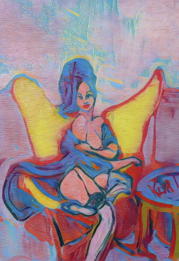 Yellow Chair Painting by Kurt Hausmann