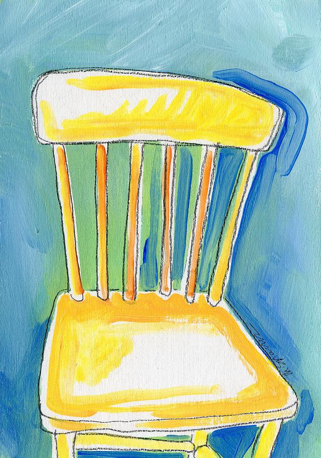 yellow chair painting