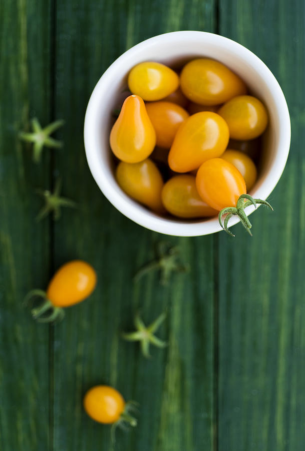 Yellow cherry tomatoes Photograph by Food style and photography