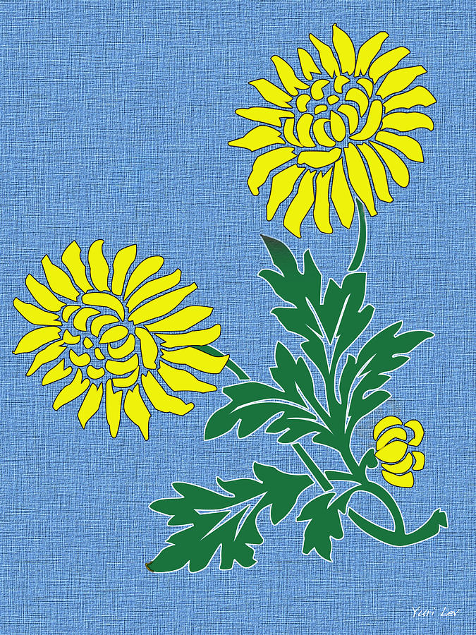 Yellow Chrysanthemum Digital Art