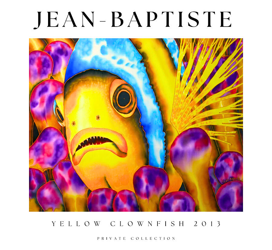 Yellow Clownfish Poster Painting by Daniel Jean-Baptiste Yellow Clownfish Poster Painting by Daniel Jean-Baptiste