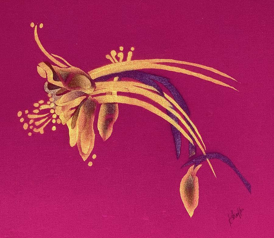Yellow Columbine Tapestry - Textile by Kay Shaffer