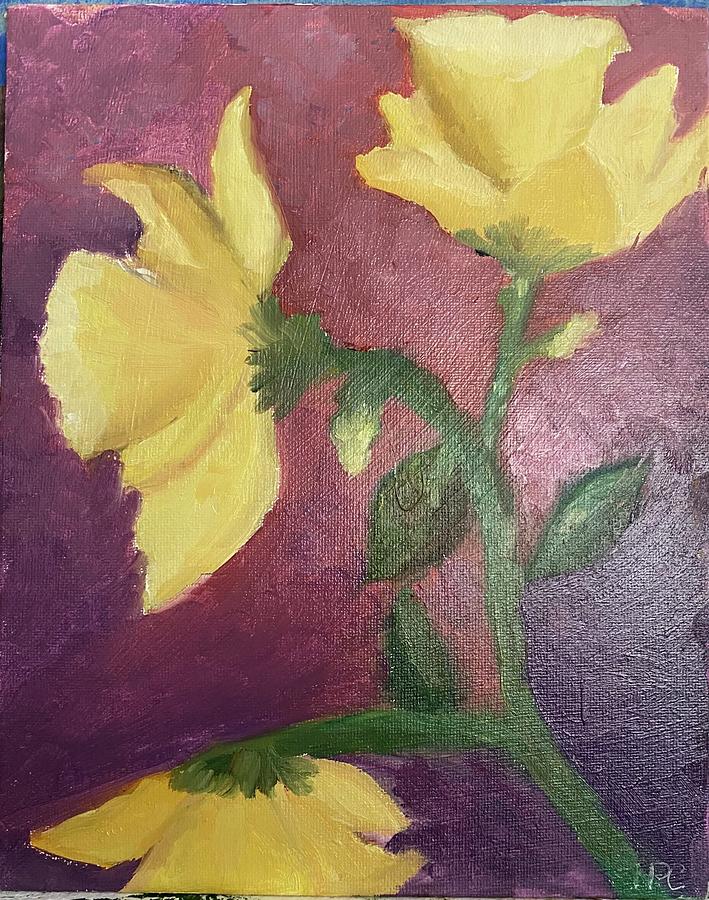 Yellow Daffodils Painting by Naomi Cooper