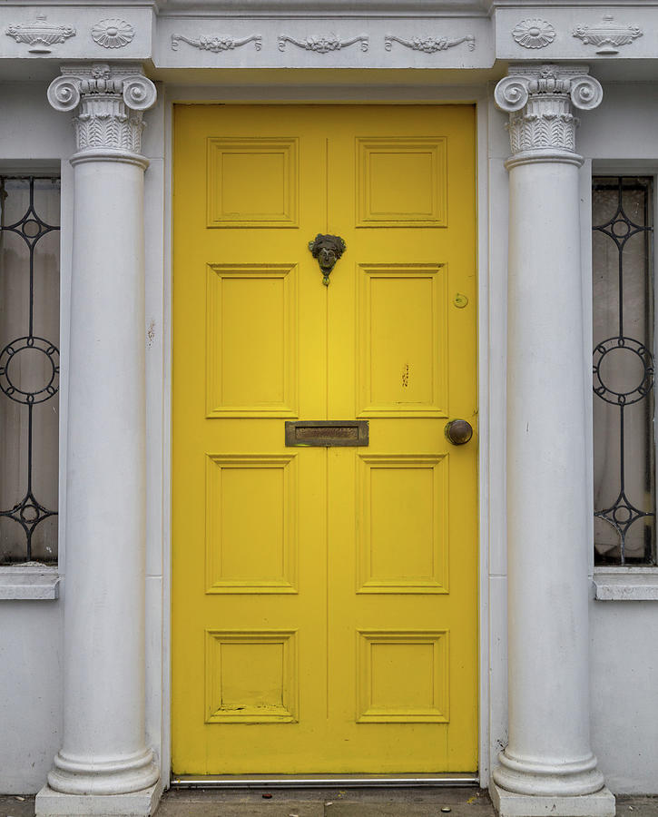 Yellow Door Architecture - Dublin Photograph by Georgia Fowler