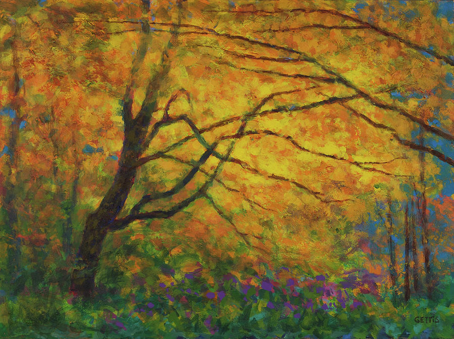 Yellow Fall Painting by Jeff Gettis