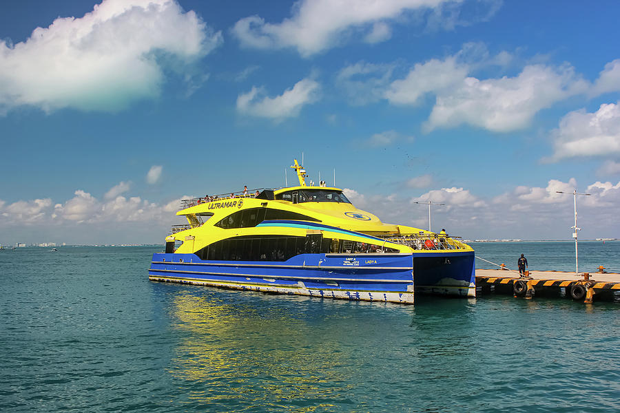 Yellow Ferry Photograph by Francois Gendron - Fine Art America