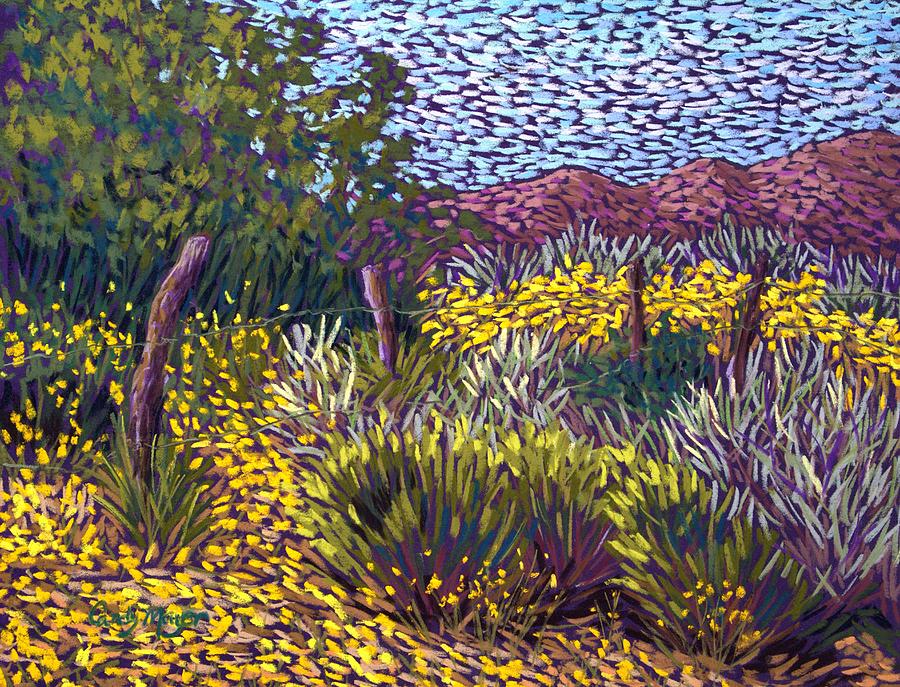 Yellow Fields Pastel by Candy Mayer