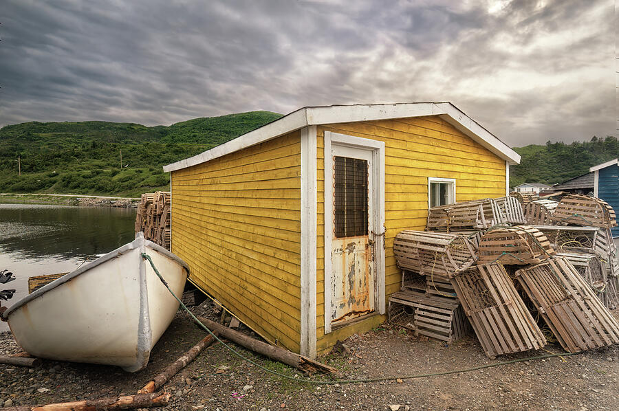 Yellow Fishing Shack Photograph by Tracy Munson - Fine Art America