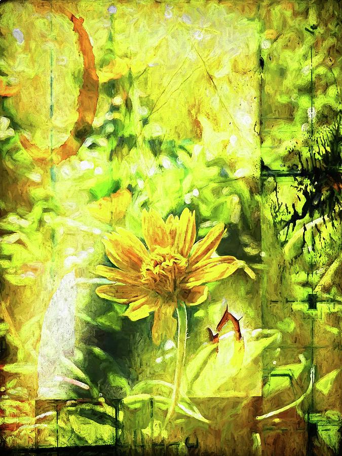 Yellow Flower Abstract Photograph by Alice Gipson