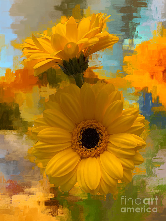 Yellow Flowers showing their beauty Photograph by Dawn Harris