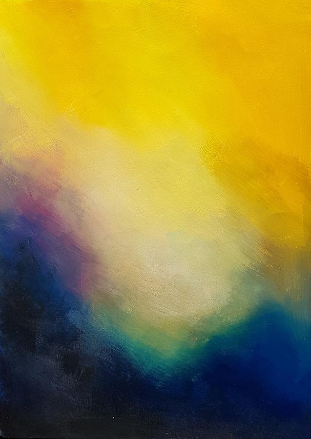 Yellow Glow  Painting by Nicole Tang