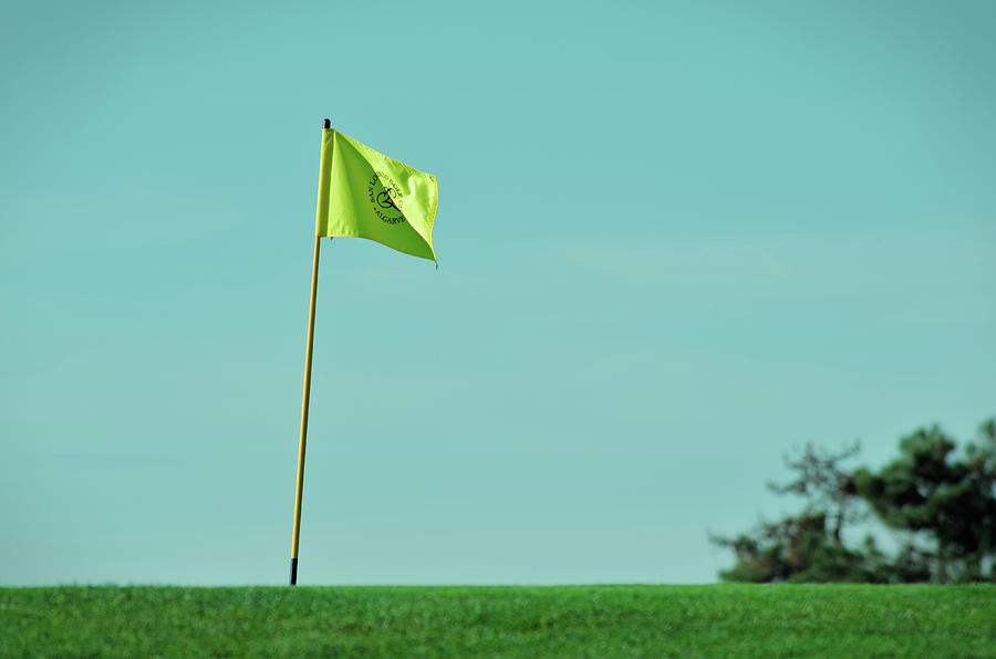 Yellow Golf Flag - Quinta do Lago Photograph by Angelo DeVal