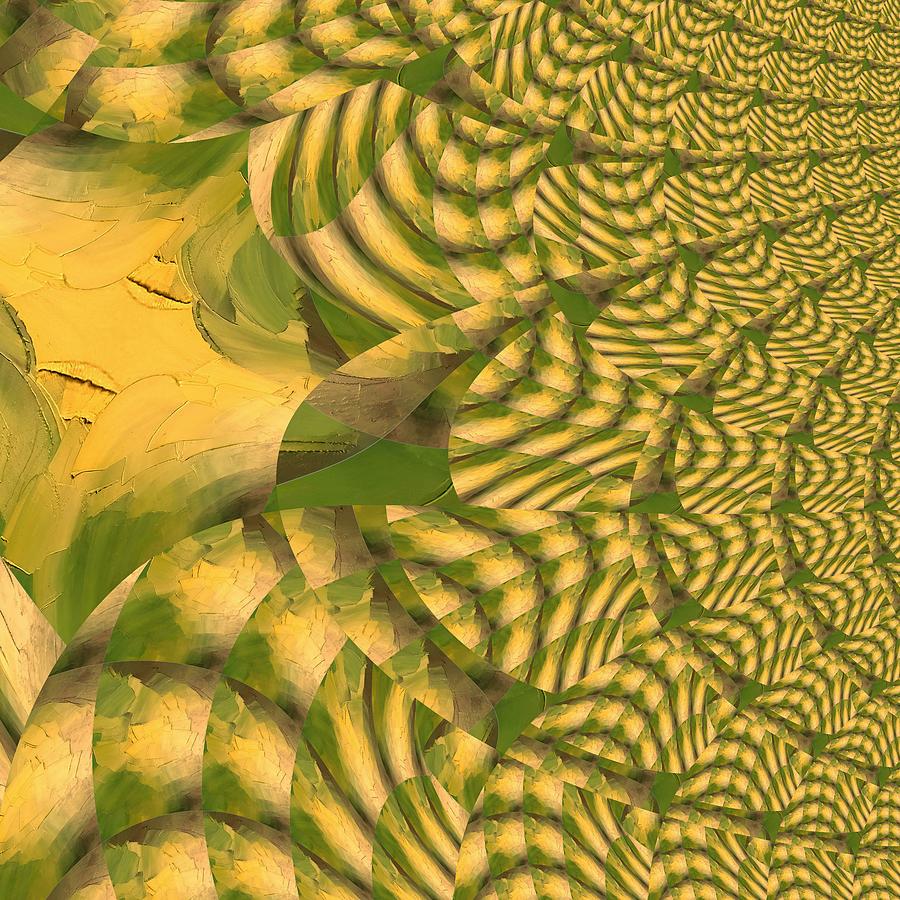 Yellow Green Moonlight Symphony Digital Art by Stephane Poirier