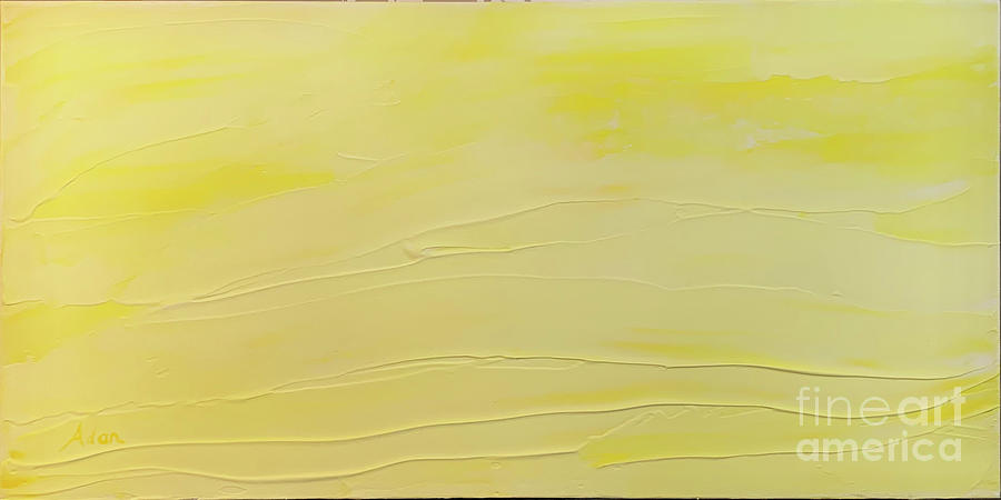 Yellow Impressionist Abstract 1 Painting by Felipe Adan Lerma