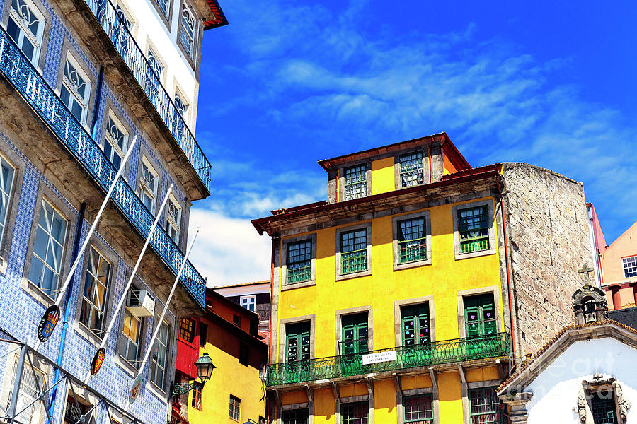 Yellow in Porto Portugal Photograph by John Rizzuto