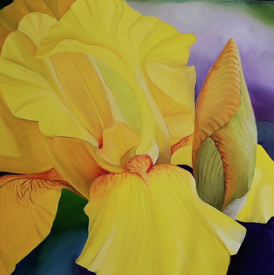 Gorgeous in yellow Painting by Connie Rish