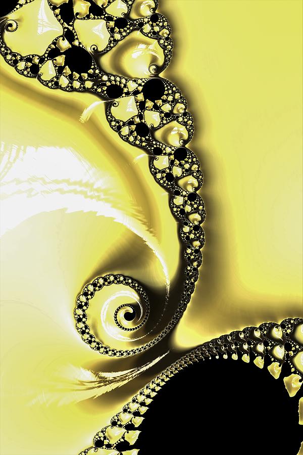 Yellow Lace Digital Art by Vickie Fiveash