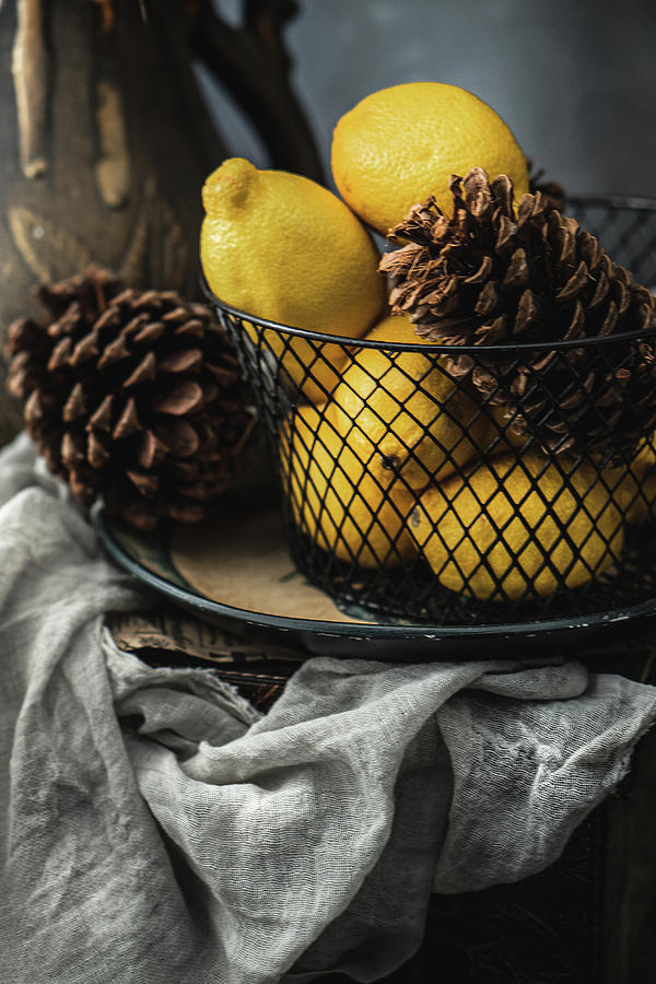 Yellow Lemons Photograph by Iris Greenwell
