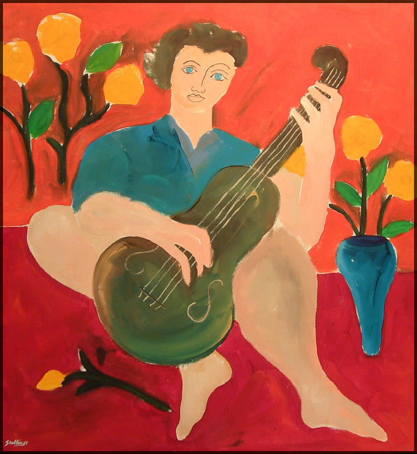 Yellow Melody Painting by Jim Stallings