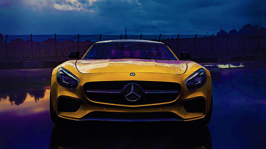 Art Poster Mercedes AMG GTR Car Poster