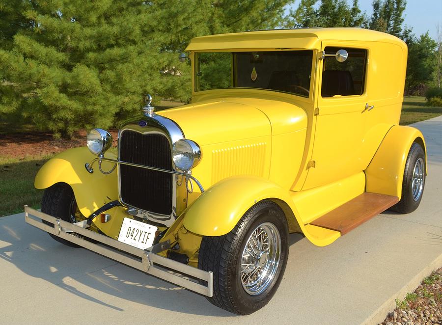 Yellow Model A Ford Photograph by Kathy Lyon-Smith - Fine Art America