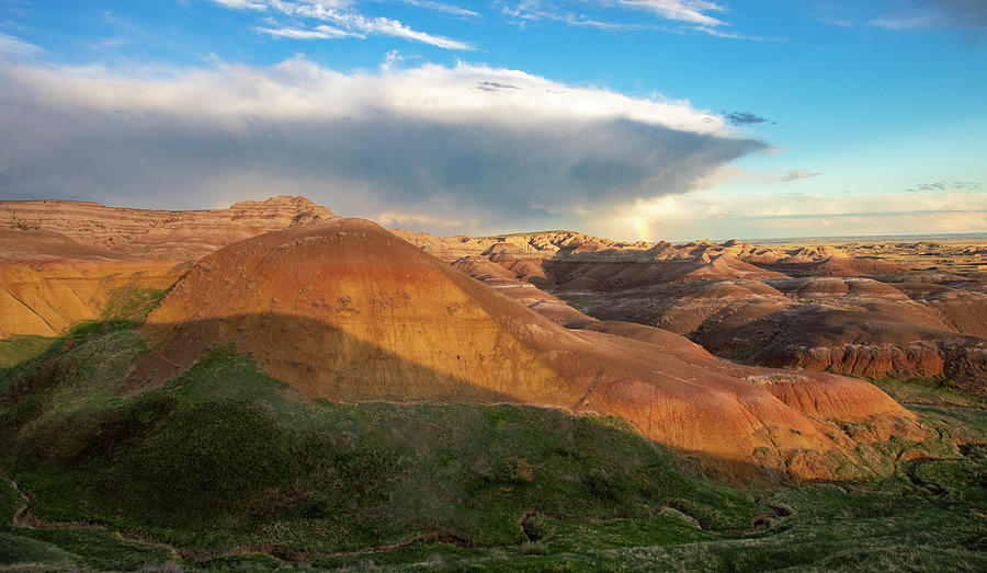 Yellow Mounds In Badlands National Park Photograph by Dan Sproul