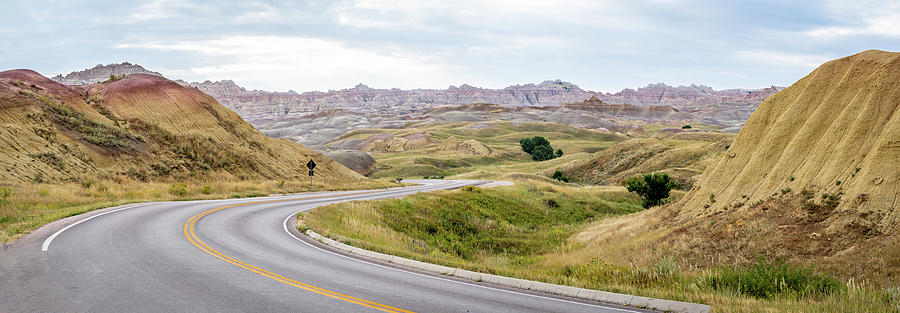 Badlands National Park Photograph - Yellow Mounds of the Badlands by Bill Pevlor