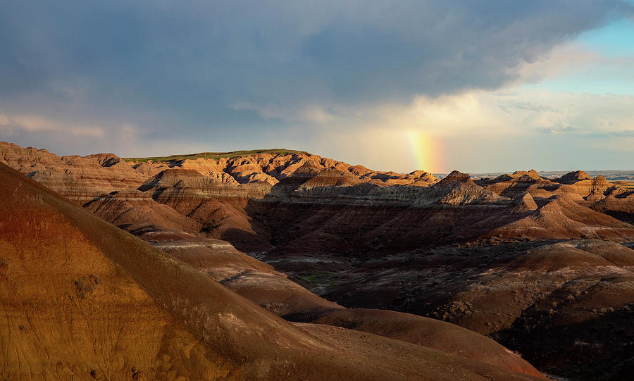 Yellow Mounds Rainbow Photograph by Dan Sproul