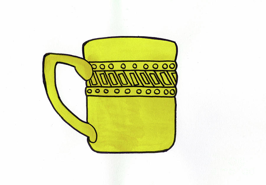 Yellow Mug Painting by Norma Appleton