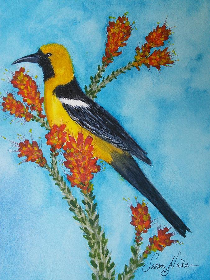  Yellow Oriole  Painting by Susan Nielsen