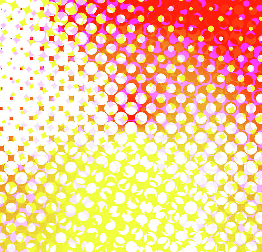 Yellow Pink Pattern Digital Art by Melinda Firestone-White