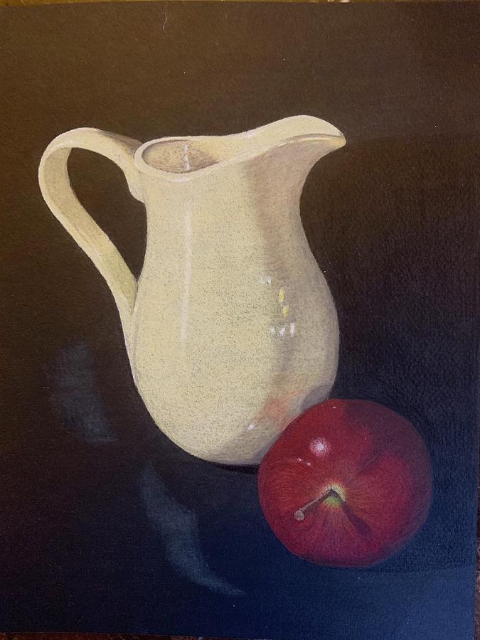 Yellow pitcher Drawing by Colette Lee